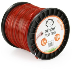 Vystužená šnúrka, štvorcový profil, 100m, 2.4mm DEMON