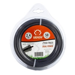 Zosilnená šnúrka, okrúhly profil, 50m, 2.4mm DEMON Zosilnená šnúrka, okrúhly profil, 50m, 2.4mm DEMON