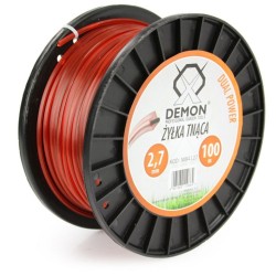 Vystužená šnúrka, štvorcový profil, 100m, 2.7mm DEMON