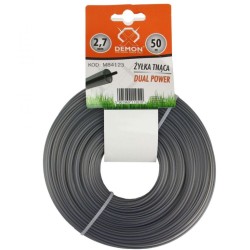 Vystužená šnúrka, okrúhly profil, 50m, 2.7mm DEMON Vystužená šnúrka, okrúhly profil, 50m, 2.7mm DEMON