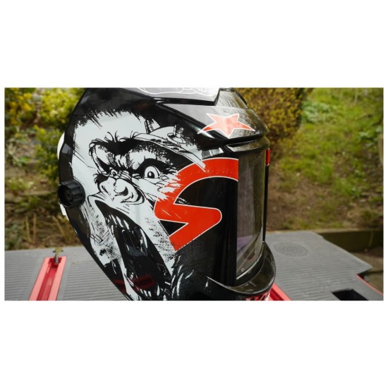 Samostmievacia zváračská kukla F2 s potlačou Kong 89 MAR-POL