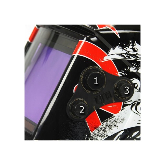 Samostmievacia zváračská kukla F2 s potlačou Kong 89 MAR-POL