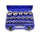 Nástrčné hlavice 8-36mm, sada 21ks, CrV, 12-hraná v puzdre GEKO