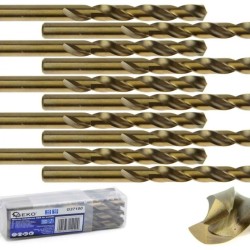 Kobaltový vrták do kovu HSS-Co, DIN 338, 10mm, 10ks GEKO Kobaltový vrták do kovu HSS-Co, DIN 338, 10mm, 10ks GEKO
