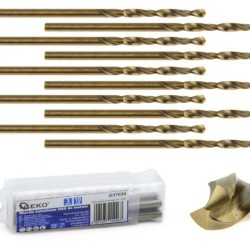 Kobaltový vrták do kovu HSS-Co, DIN 338, 3mm, 10ks GEKO