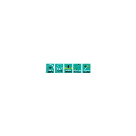 Elektrická strunová kosačka FZS 2306-E 350W, 25cm FIELDMANN Elektrická strunová kosačka FZS 2306-E 350W, 25cm FIELDMANN