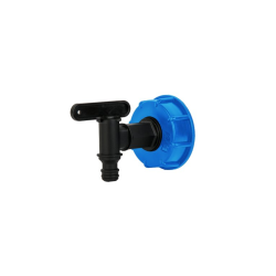 Uzáver pre IBC nádobu na vodu, vnútorný závit S60x6 s 3/4" kohútikom