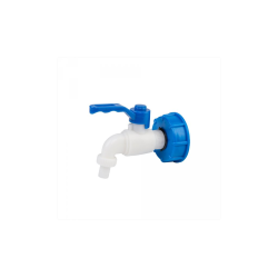 Uzáver pre IBC nádobu na vodu, vnútorný závit S60x6, kohútik s oceľovým závitom 1/2" a tesnením Uzáver pre IBC nádobu na vodu, vnútorný závit S60x6, kohútik s oceľovým závitom 1/2" a tesnením