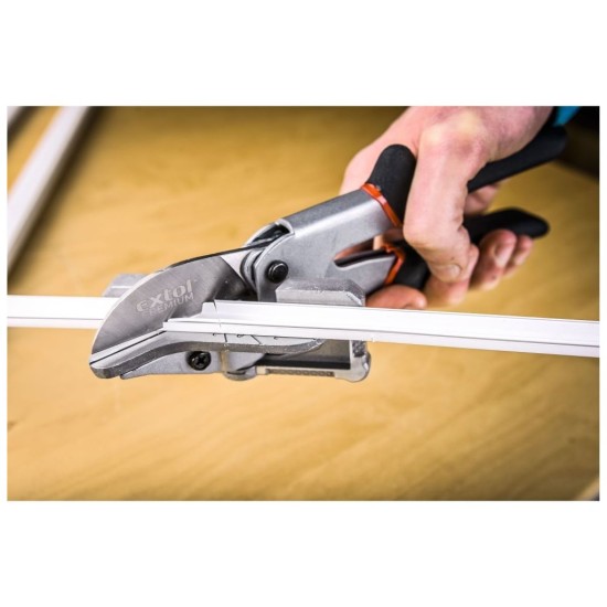 Multifunkčné nožnice - uhlové nožnice na plast. Koľajnice/profily, 240 mm EXTOL