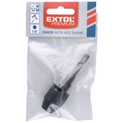 Rýchloupínacia hlava s redukciou 1/4" HEX, možno použiť pre rázové uťahováky EXTOL PREMIUM Rýchloupínacia hlava s redukciou 1/4" HEX, možno použiť pre rázové uťahováky EXTOL PREMIUM
