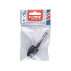Rýchloupínacia hlava s redukciou 1/4" HEX, možno použiť pre rázové uťahováky EXTOL PREMIUM Rýchloupínacia hlava s redukciou 1/4" HEX, možno použiť pre rázové uťahováky EXTOL PREMIUM