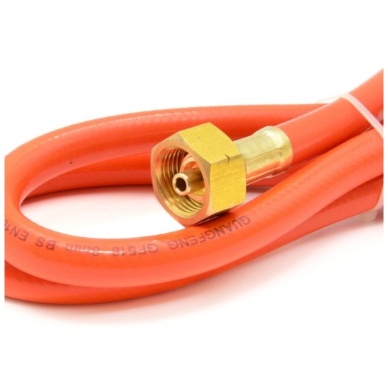 Plynová hadica 1,5 m na propán-bután s konektormi GW3/8", W21,8mm GEKO Plynová hadica 1,5 m na propán-bután s konektormi GW3/8", W21,8mm GEKO