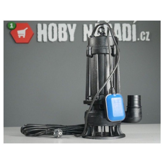 Liatinové kalové čerpadlo pre studňu a septik 750W s plavákom WQCD-0,75 GEKO Liatinové kalové čerpadlo pre studňu a septik 750W s plavákom WQCD-0,75 GEKO
