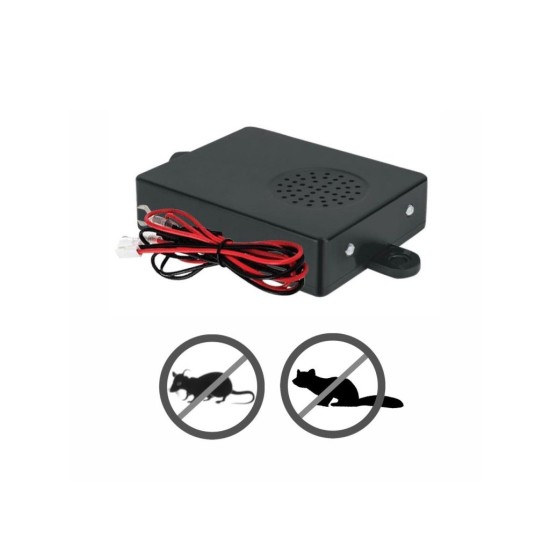 Odpudzovač hlodavcov a kun do auta eXvision VPR05, ultrazvuk, baterka, DC12V
