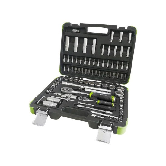 Sada nástrčných hlavíc 94ks, CrV, 1/4" a 1/2" EXTOL CRAFT