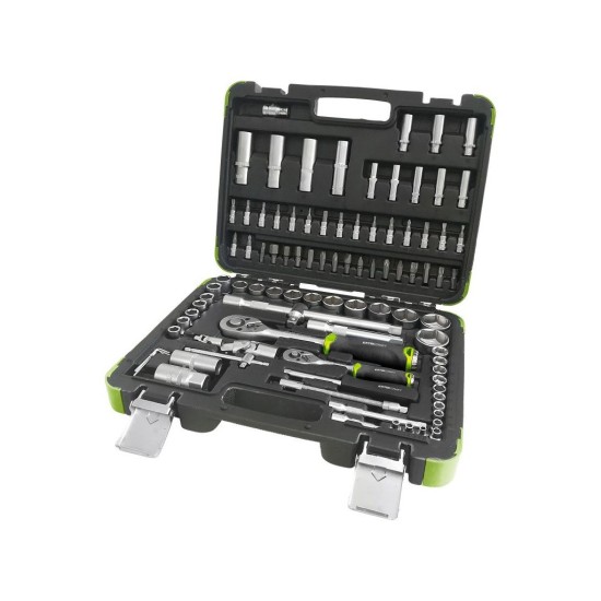 Sada nástrčných hlavíc 94ks, CrV, 1/4" a 1/2" EXTOL CRAFT