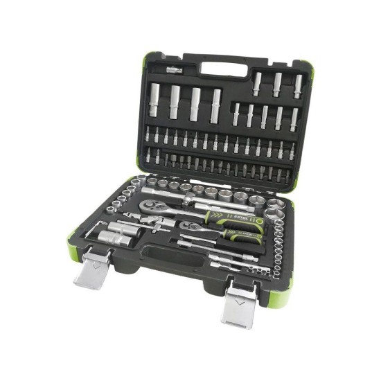Sada nástrčných hlavíc 94ks, CrV, 1/4" a 1/2" EXTOL CRAFT