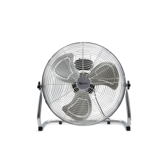 Podlahový ventilátor 120W, 45cm oceľ INOX GEKO
