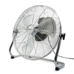 Podlahový ventilátor 120W, 45cm oceľ INOX GEKO