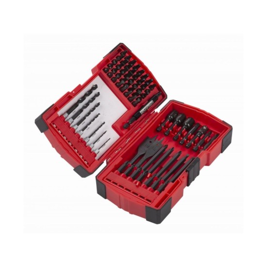 KRT064920 Sada bitov, nástrčných hlavíc a vŕtačiek 70ks KREATOR