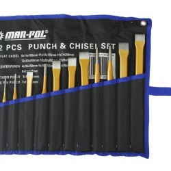 Sada razníkov a dlát 12ks MAR-POL Sada razníkov a dlát 12ks MAR-POL