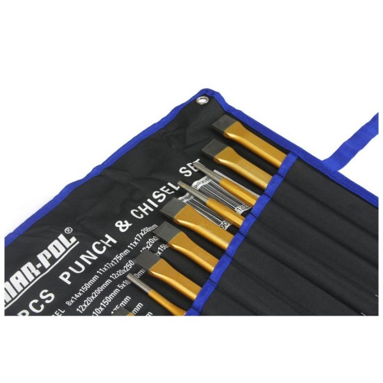 Sada razníkov a dlát 12ks MAR-POL Sada razníkov a dlát 12ks MAR-POL