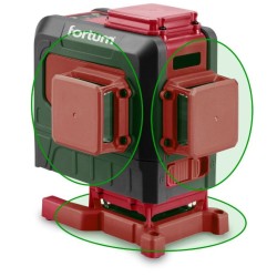 Zelená 3D linka, krížový samonivelačný laser FORTUM