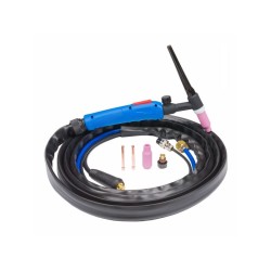 Zvárací horák TIG SR 17V dĺžka 4 m, s ventilom, prípojka 16/25 POWERMAT Zvárací horák TIG SR 17V dĺžka 4 m, s ventilom, prípojka 16/25 POWERMAT