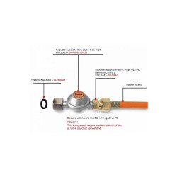 Plynový horák, 3 trysky 13,15,17mm, hadica 1,5m GEKO Plynový horák, 3 trysky 13,15,17mm, hadica 1,5m GEKO