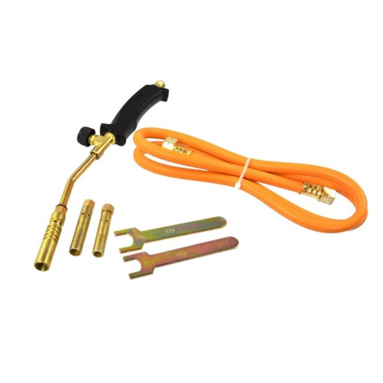 Plynový horák, 3 trysky 13,15,17mm, hadica 1,5m GEKO