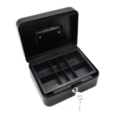 Prenosná pokladnička s plastovým organizérom 200x160x90mm, 2 kľúče GEKO