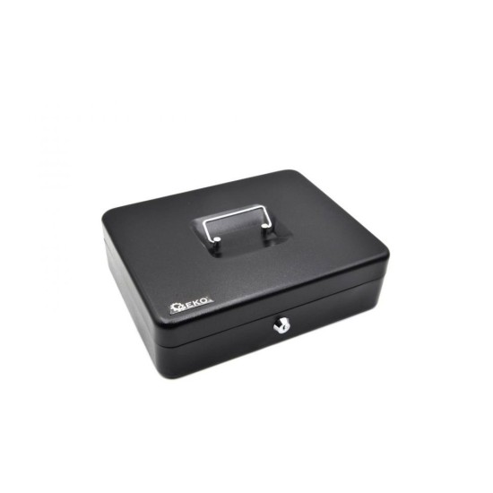 Prenosná pokladnička s plastovým organizérom 300x240x90mm, 2 kľúče GEKO