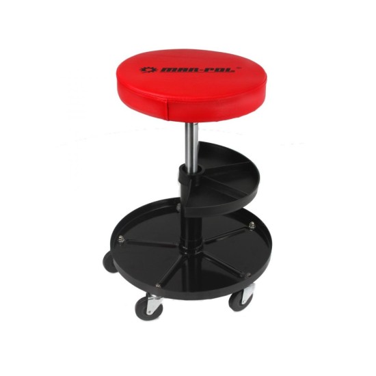 Nastaviteľné montážne mobilné sedadlo s priehradkou MAR-POL