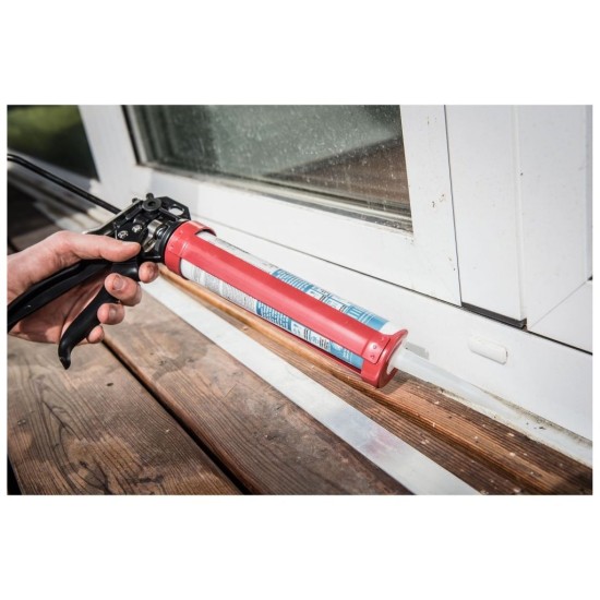 Rotačná vytláčacia pištoľ PROFI s prepínačom spätného kroku, 225mm/310ml FORTUM