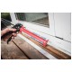 Rotačná vytláčacia pištoľ PROFI s prepínačom spätného kroku, 225mm/310ml FORTUM