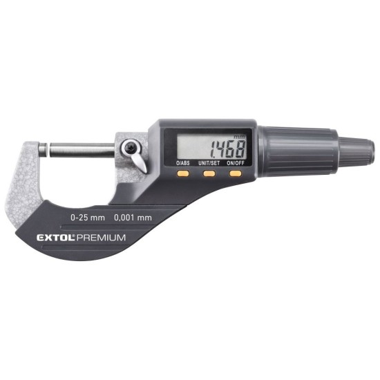 Digitálny mikrometer, 0-25 mm EXTOL PREMIUM Digitálny mikrometer, 0-25 mm EXTOL PREMIUM