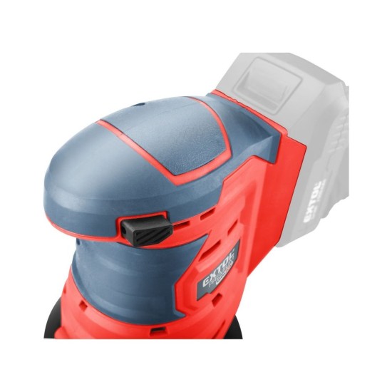 Excentrická brúska SHARE20V, 125mm, 20V Li-ion, bez akumulátora a nabíjačky EXTOL PREMIUM Excentrická brúska SHARE20V, 125mm, 20V Li-ion, bez akumulátora a nabíjačky EXTOL PREMIUM