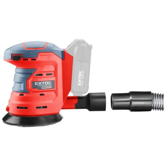 Excentrická brúska SHARE20V, 125mm, 20V Li-ion, bez akumulátora a nabíjačky EXTOL PREMIUM Excentrická brúska SHARE20V, 125mm, 20V Li-ion, bez akumulátora a nabíjačky EXTOL PREMIUM