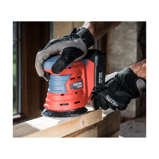 Excentrická brúska SHARE20V, 125mm, 20V Li-ion, bez akumulátora a nabíjačky EXTOL PREMIUM Excentrická brúska SHARE20V, 125mm, 20V Li-ion, bez akumulátora a nabíjačky EXTOL PREMIUM