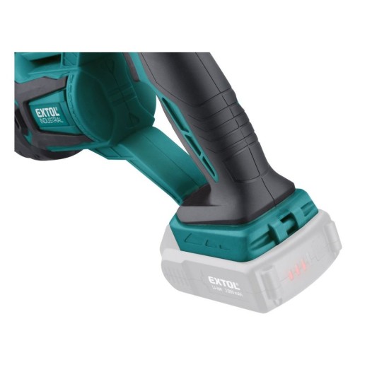 Akumulátorová chvostová píla SHARE20V, BEZUHLÍKOVÁ, bez akumulátora a nabíjačky EXTOL INDUSTRIAL Akumulátorová chvostová píla SHARE20V, BEZUHLÍKOVÁ, bez akumulátora a nabíjačky EXTOL INDUSTRIAL