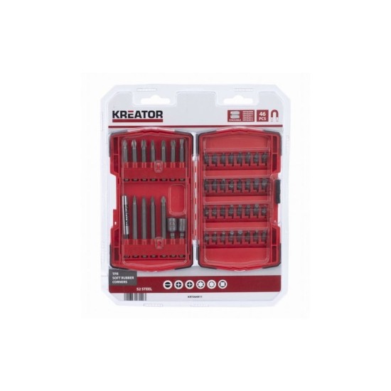 KRT064911 Sada bitov 46ks KREATOR KRT064911 Sada bitov 46ks KREATOR