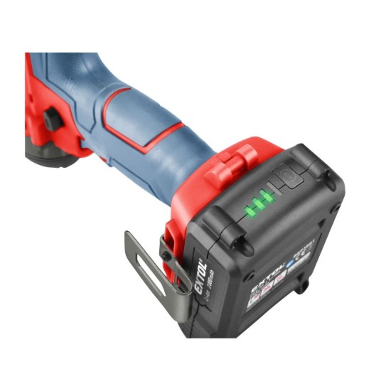 Rázový uťahovák 1/2" batéria SHARE20V, 180Nm, 20V Li-ion, 2000mAh EXTOL PREMIUM