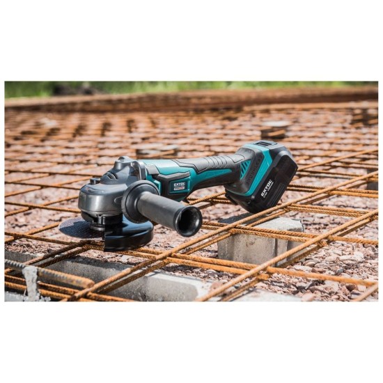 Akumulátorová uhlová brúska SHARE20V, 125mm, BRUSHLESS, 20V Li-ion, 2000mAh EXTOL INDUSTRIAL Akumulátorová uhlová brúska SHARE20V, 125mm, BRUSHLESS, 20V Li-ion, 2000mAh EXTOL INDUSTRIAL
