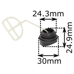 Uzáver palivovej nádrže pre reťazové píly 2500 Uzáver palivovej nádrže pre reťazové píly 2500