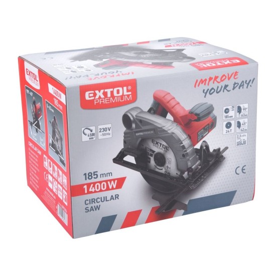 Kotúčová píla, 185mm, 1400W EXTOL PREMIUM Kotúčová píla, 185mm, 1400W EXTOL PREMIUM