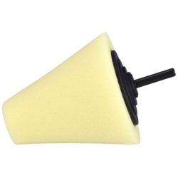 Penový leštiaci kužeľ, T80, žltý, priemer 80 mm, stopka 6 mm EXTOL PREMIUM Penový leštiaci kužeľ, T80, žltý, priemer 80 mm, stopka 6 mm EXTOL PREMIUM