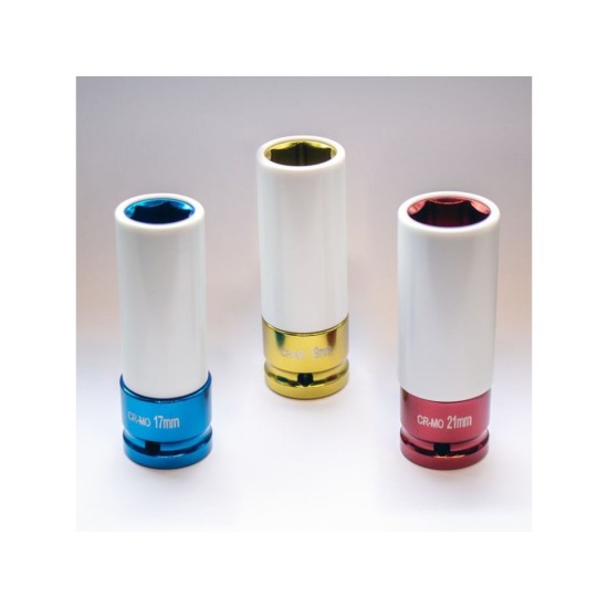 Nástrčné nástrčné hlavice 1/2", súprava 3 ks GÜDE