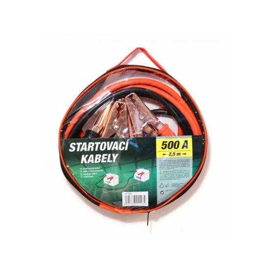 Jump Cable 500A 2,5m taška na zips COMPASS