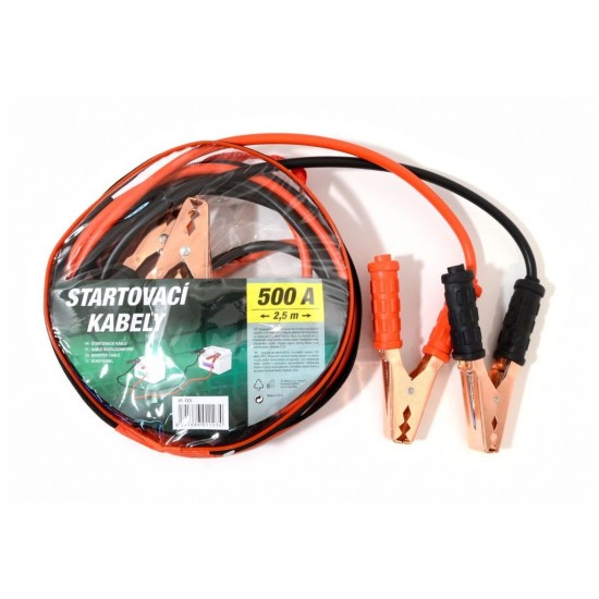 Jump Cable 500A 2,5m taška na zips COMPASS