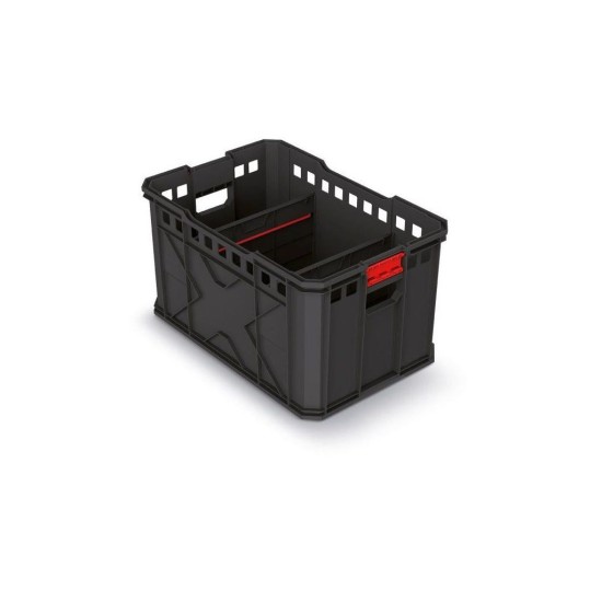 Modulárny prepravný box X BLOCK PRO čierny 536x354x300 KISTENBERG